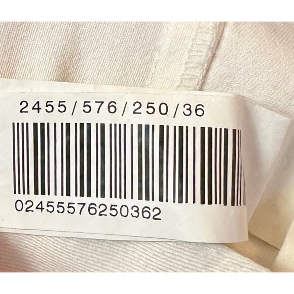 2/$15 Zara Rope Tie Shorts White Gold Accent Chino Low-Rise Size 4 - Picture 6 of 7